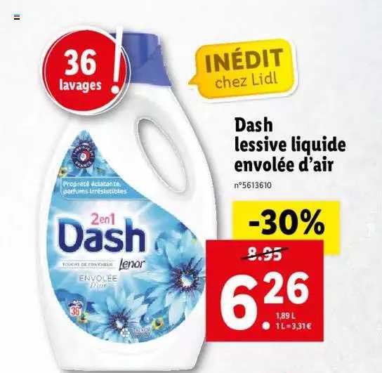 Dash Lessive Liquide Envolee D'air