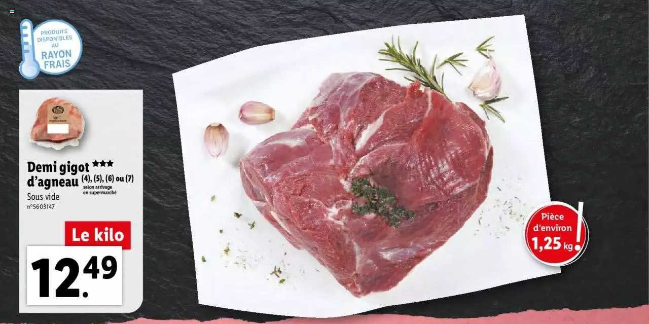 demi gigot d'agneau