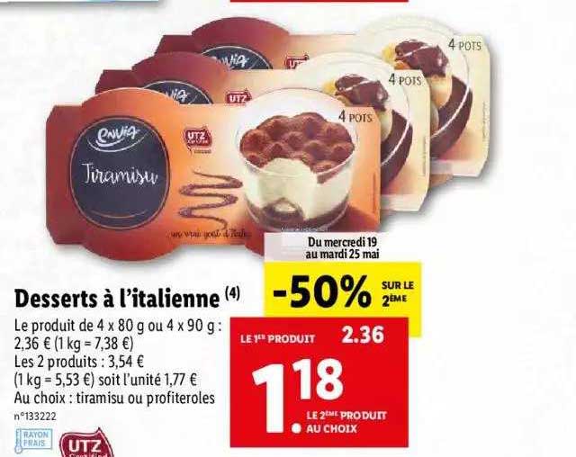 desserts a l'italienne