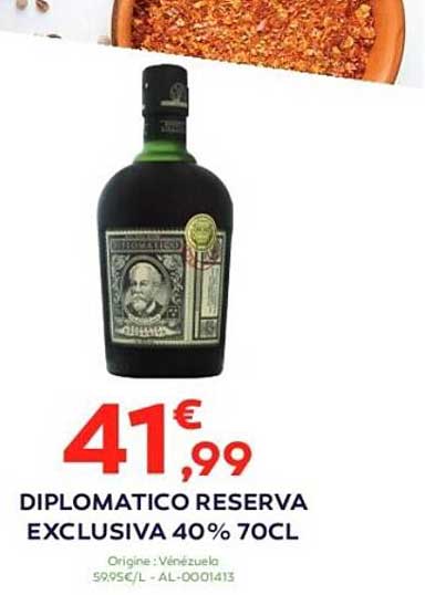 diplomatico reserva exclusiva 40% 70cl