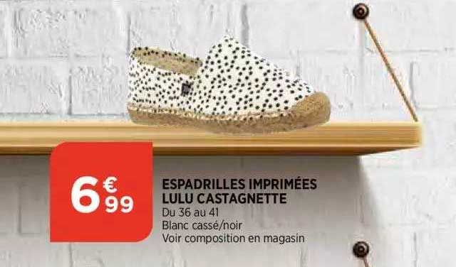 espadrilles imprimees lulu castagnette