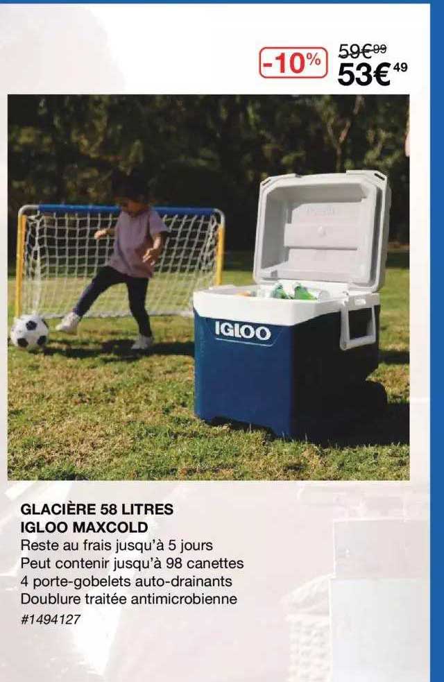 Glacière 58 Litres Igloo Maxcold