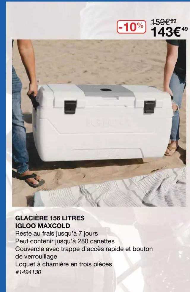 Glaicère 156 Litres Igloo Maxcold