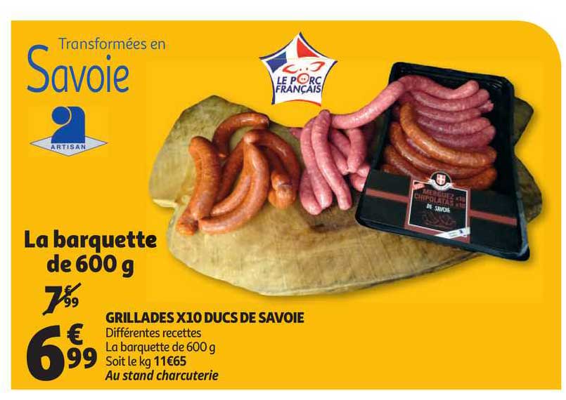 grillades x10 ducs de savoie