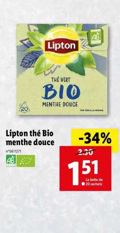 Lipton The Bio Menthe Douce