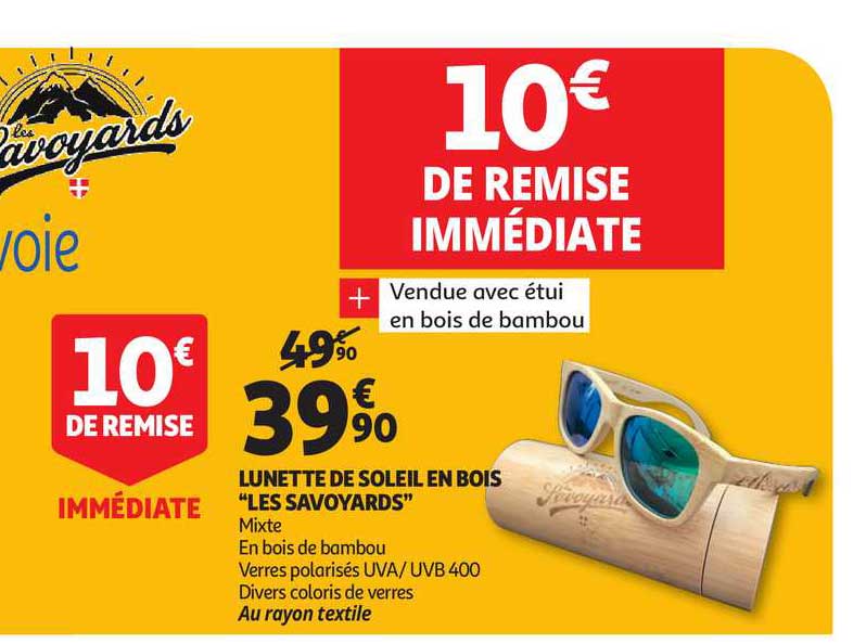 lunette de soleil en bois "les savoyards"