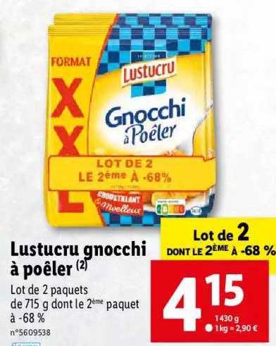 Lustucru Gnocchi A Poeler