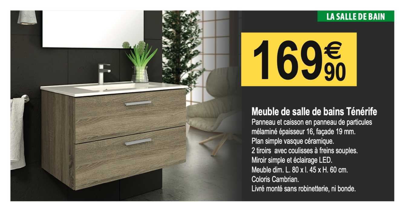 meuble de salle de bains tenerife