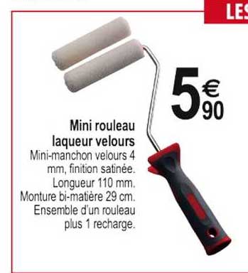 mini rouleau laqueur velours