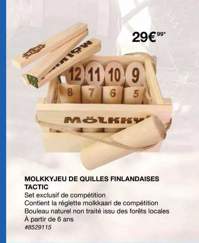 molkky jeu de quilles finlandaises tactic