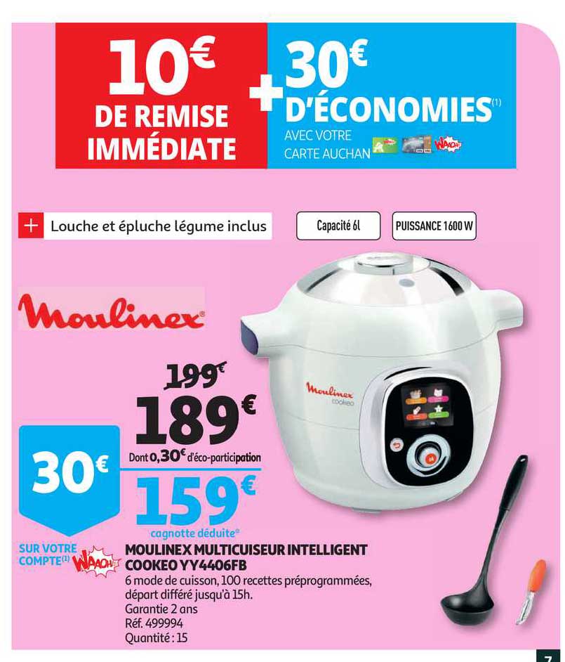 Moulinex Multicuiseur Intelligent Cookeo Yy4406fb