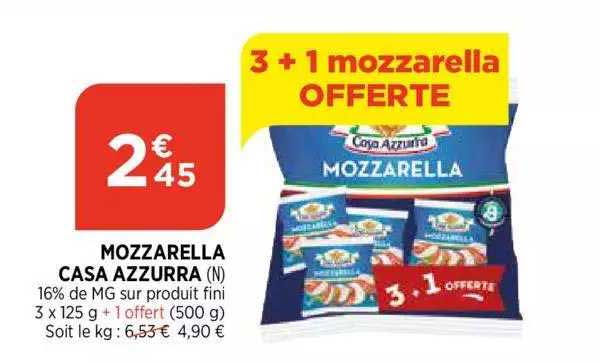 mozzarella casa azzurra