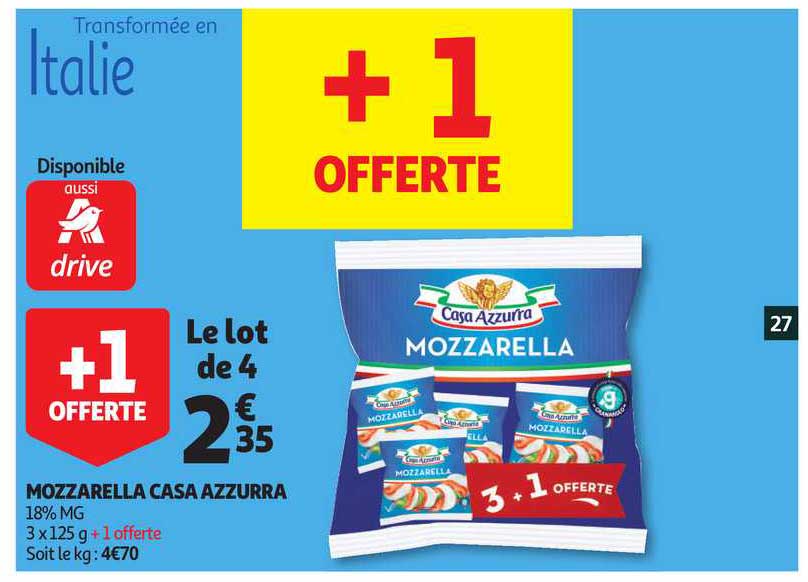 mozzarella casa azzurra