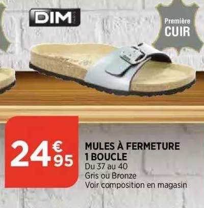 mules a fermeture 1 boucle