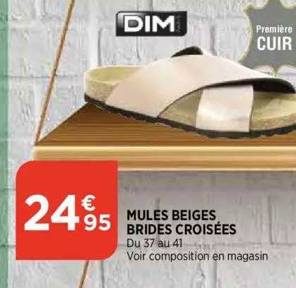 mules beiges bridges croisees