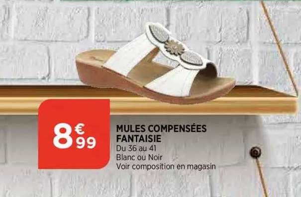 mules compensees fantaisie