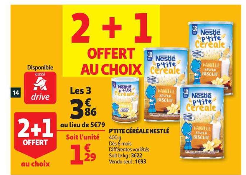 p'tite cereale nestle