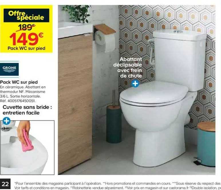 Pack Wc Sur Pied Grohe