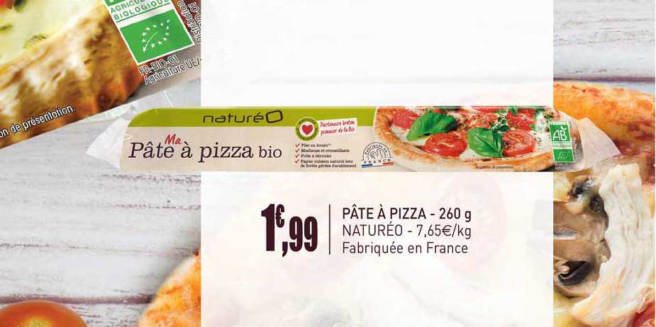 Pate A Pizza 260 G Natureo
