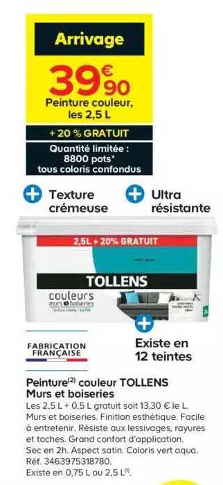 peinture couleur tollens murs et boiseries