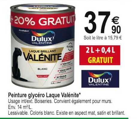 peinture glycero laque valenite dulux