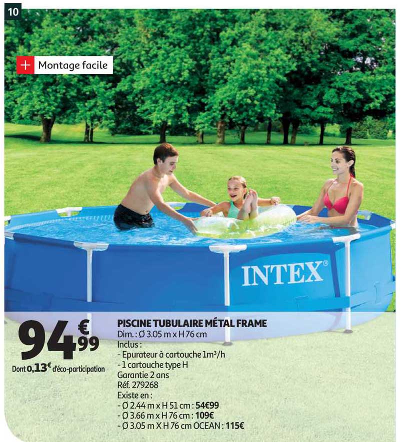 piscine tubulaire metal frame
