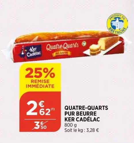 quatre-quarts pur beurre ker cadelac