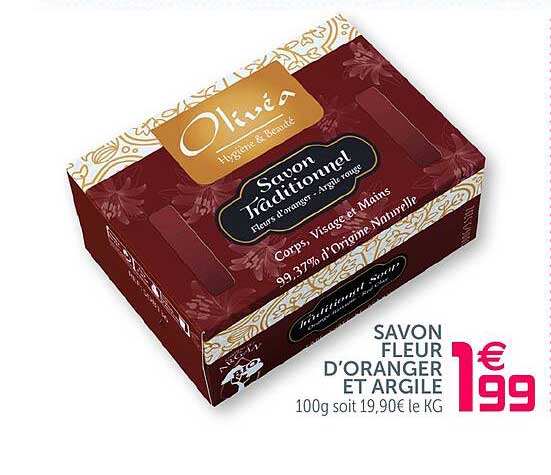 savon fleur d'oranger et argile