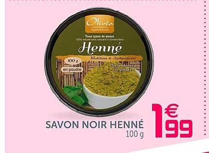 savon noir henné