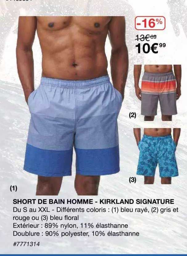 Short De Bain Homme - Kirkland Signature