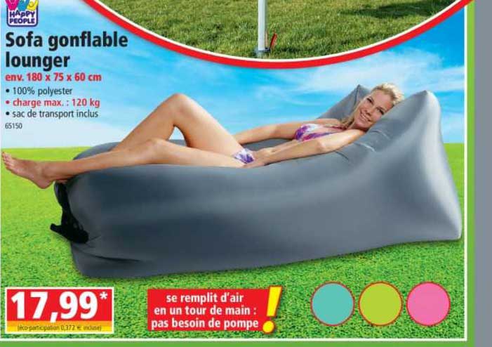 sofa gonflable lounger