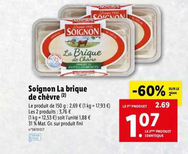 Soignon La Brique De Chevre