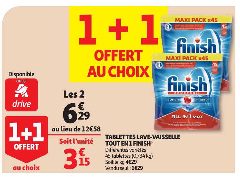 Tablettes Lave-vaisselle Tout En 1 Finish