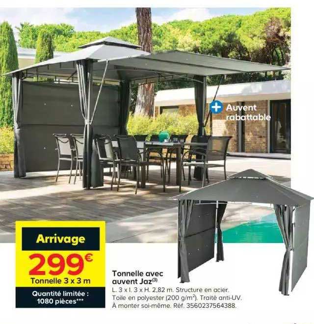 Tonnelle Avec Auvent Jaz