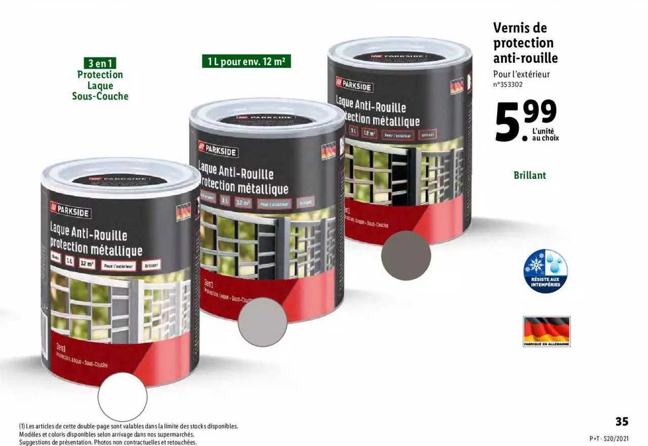 vernis de protection anti-rouille