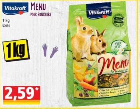 vitakraft menu pour rongeurs