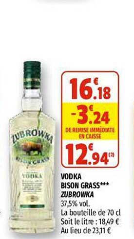 Vodka Bison Grass Zubrowka