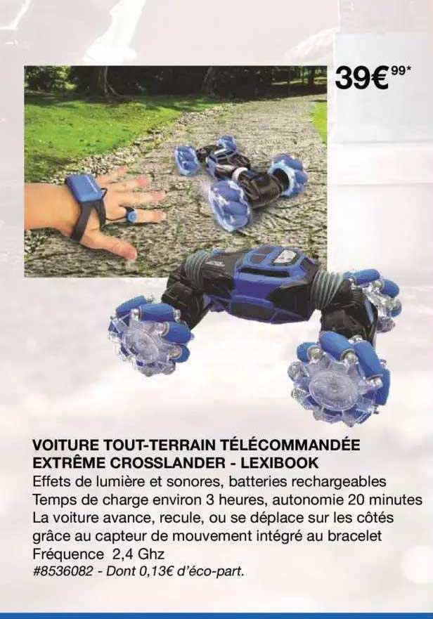 Voiture Tout-terrain Télécommandée Extrême Crosslander - Lexibook