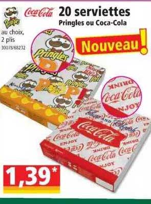 20 serviettes coca-cola