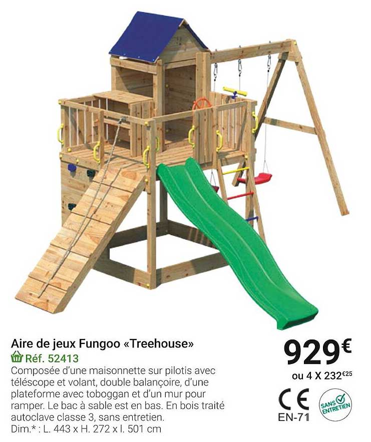 aire de jeux fungoo «treehouse»
