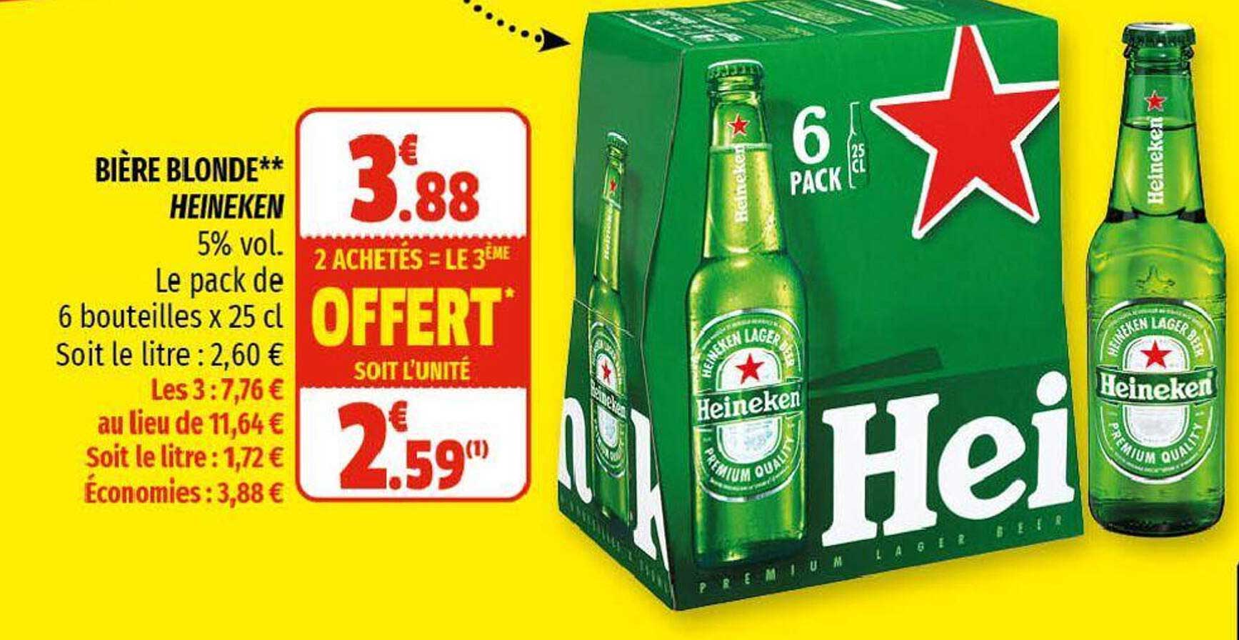 Bière Blonde Heineken