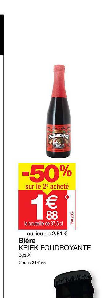 bière kriek foudroyante