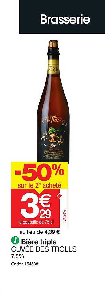 Bière Triple Cuvée Des Trolls