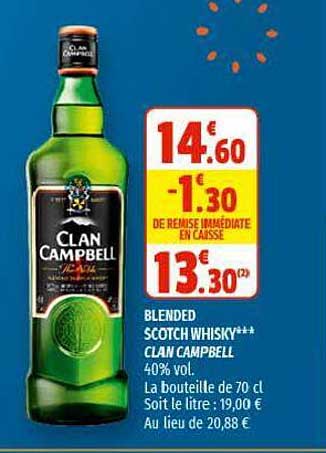 blended scotch whisky clan campbell