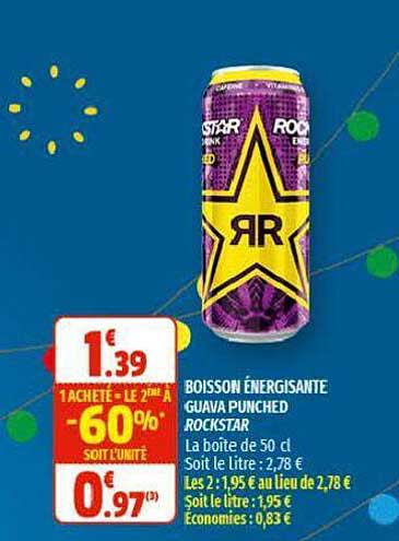 boisson énergisante guava punched rockstar