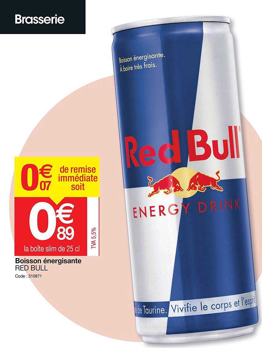 boisson énergisante red bull
