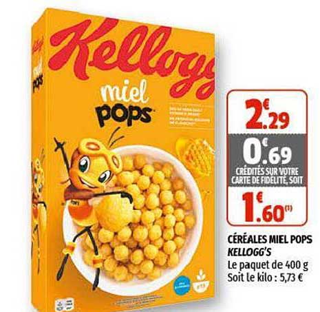 Céréales Miel Pops Kellogg's