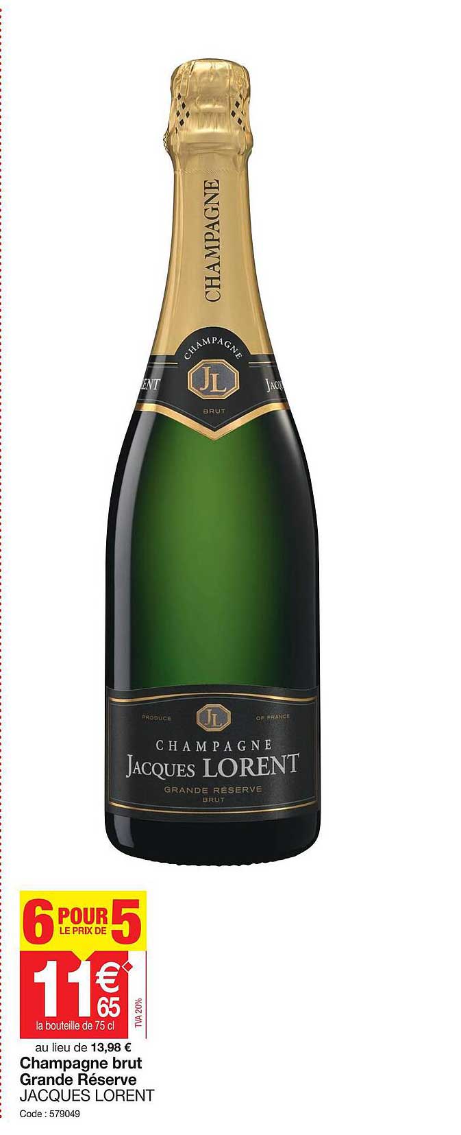 champagne brut grande réserve jacques lorent