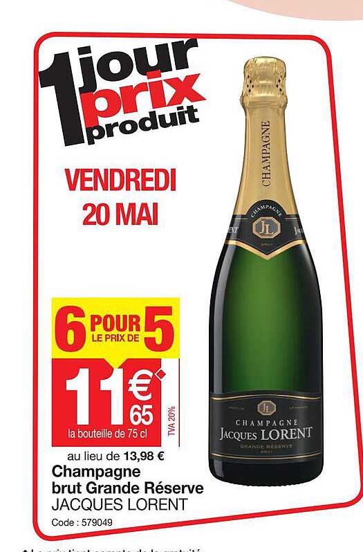 champagne brut grande réserve jacques lorent