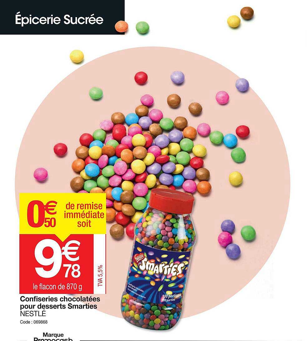 Confiseries Chocolatées Pour Desserts Smarties Nestlé